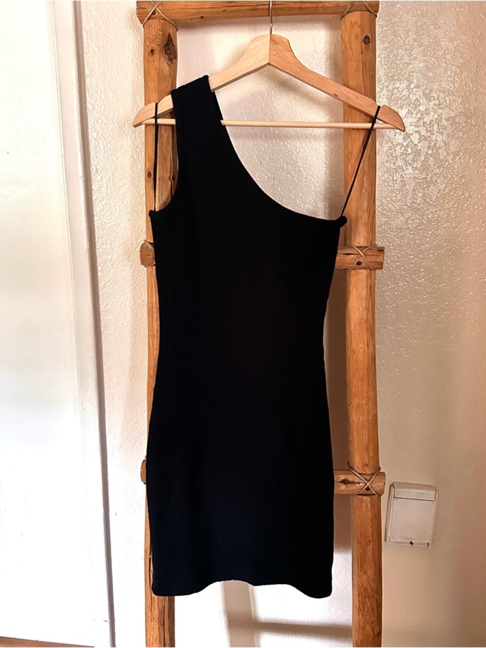Dandy Del Mar Asymmetrical Black Knit Dress